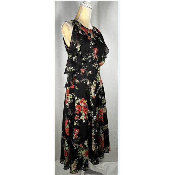 Alex Marie Dresses & Skirts - NEW -Alex Marie Women  Dress A-Line Flare 16 NW $168 Flowers Black
